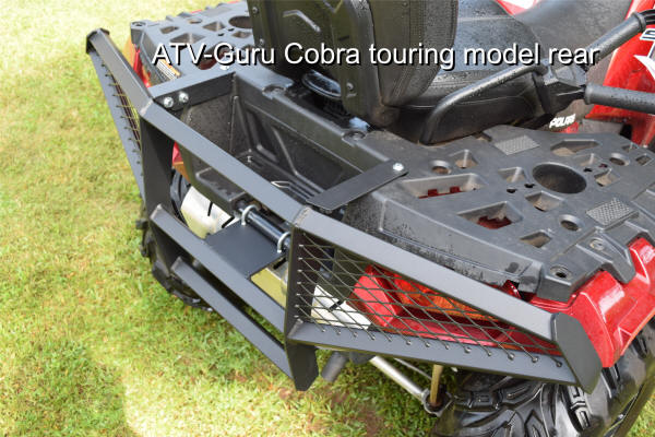 Cobra Touring Model Rear Brush Guard – metal mesh over taillights
